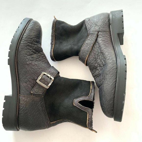 ROSS AND SNOW Federico Rugged Leather Combat Boots main image 5